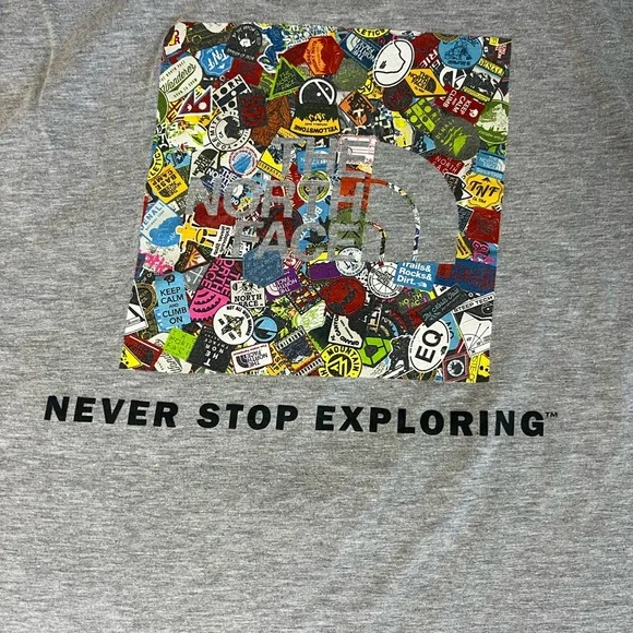 The North Face Men's‎ Heather Gray Short Sleeve Tee Size Small - Picture 7 of 7